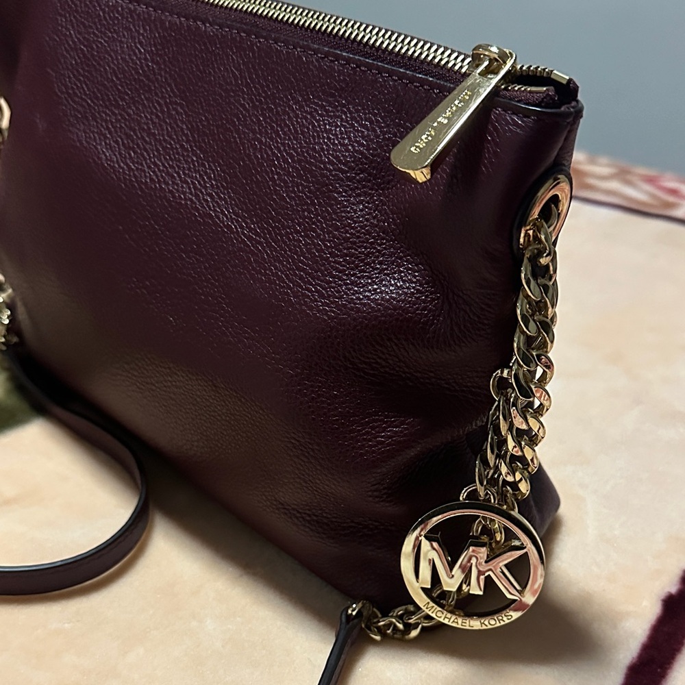 Michael Kors Dark Burgundy Crossbody Bag